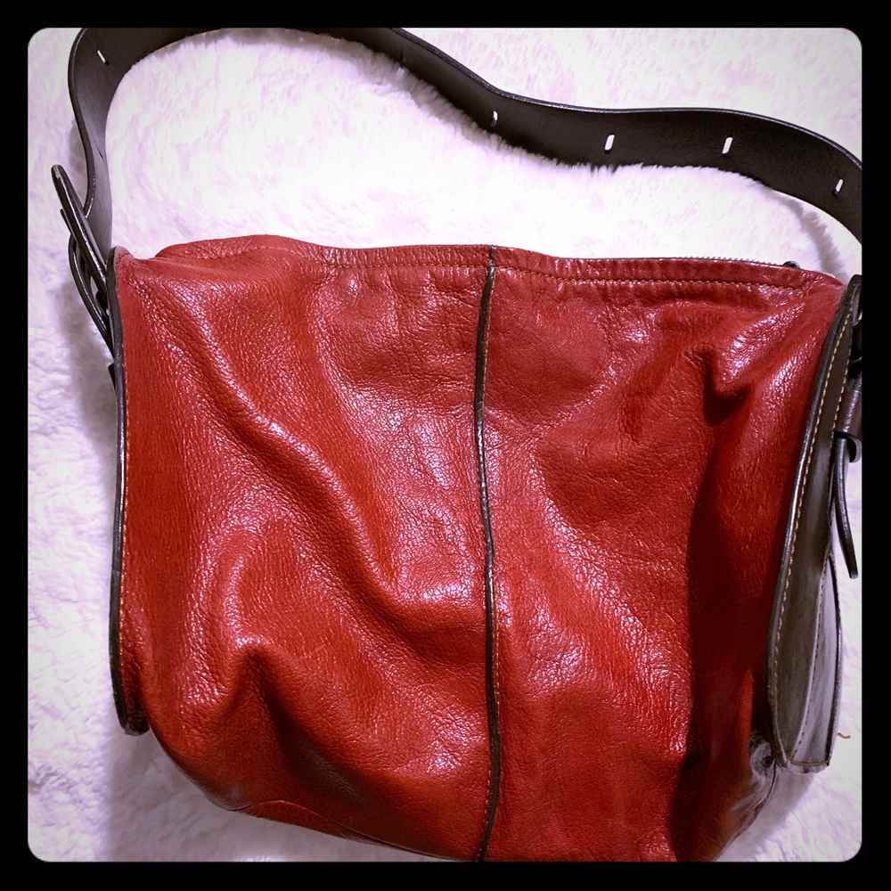 Hogan Leather two toned bag!